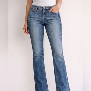 Ann Taylor LOFT Slim Bootcut Jeans Women’s Size 12 Blue Stretch Denim